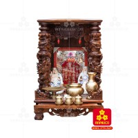 Bàn thờ Thần tài bằng gỗ Cẩm Lai đẹp(Model T.1CL.TOD.6088.002) 