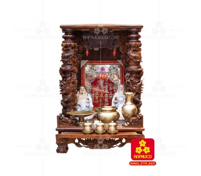 Bàn thờ Thần tài bằng gỗ Cẩm Lai đẹp(Model T.1CL.TOD.6088.002)