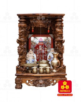 Bàn thờ Thần tài bằng gỗ Cẩm Lai đẹp(Model T.1CL.TOD.6088.004)