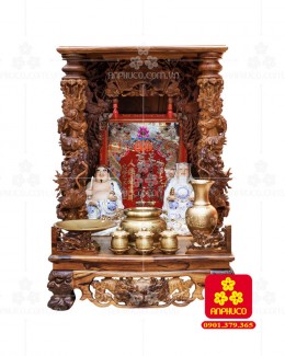 Bàn thờ Thần tài bằng gỗ Cẩm Lai đẹp(Model T.1CL.TOD.6088.005)
