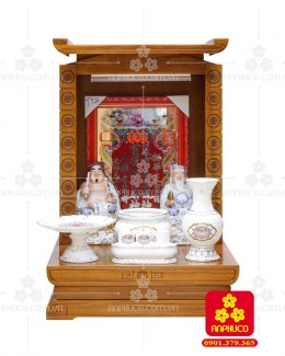 Bàn thờ ông Địa bằng gỗ gỏ đỏ(Model: T-1GD.TOD.4868.003)